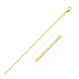 10k Yellow Gold Octagonal Box Chain 1.2mm