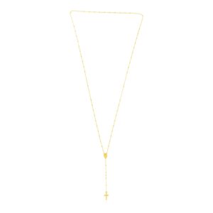 14k Yellow Gold Rosary Necklace