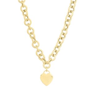 14k Yellow Gold Rolo Link Necklace (11.40 mm)