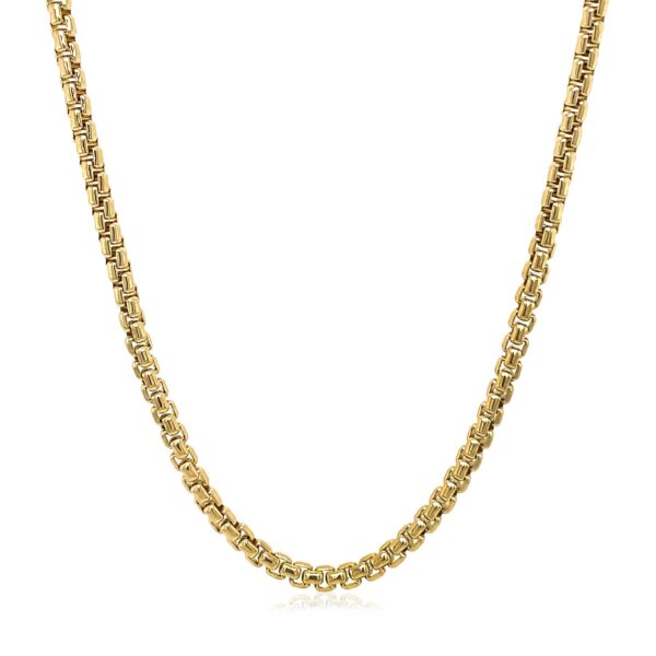 14k Yellow Gold Solid Round Box Chain 2.5 mm - Image 11