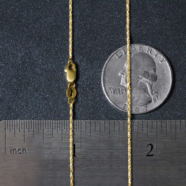 14k Yellow Gold Lumina Pendant Chain 0.9mm - Image 2