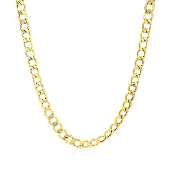 4.4mm 14k Yellow Gold Curb Chain - Image 11