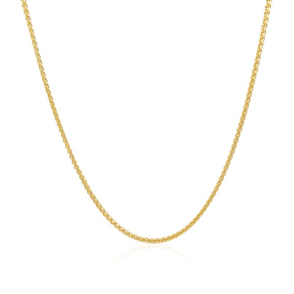 14k Yellow Gold Round Chain 1.2mm - Image 9