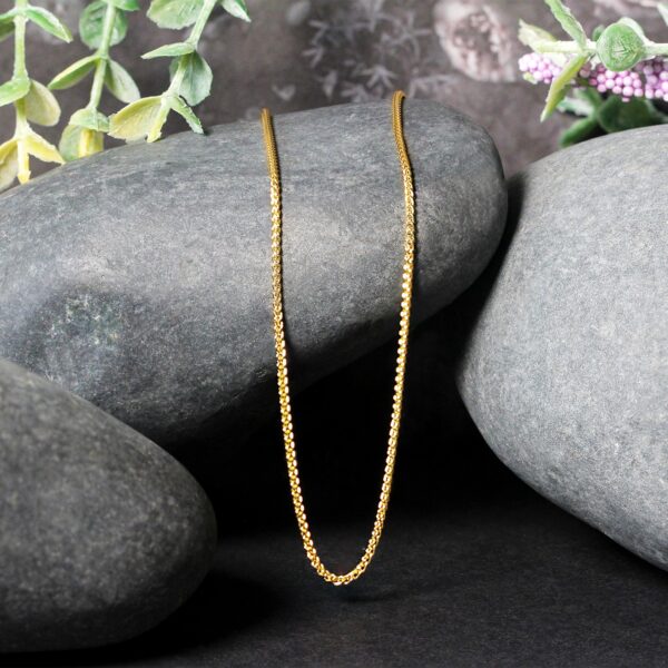 14k Yellow Gold Round Chain 1.2mm - Image 11