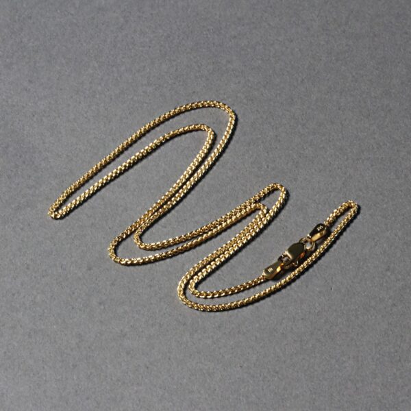 14k Yellow Gold Round Chain 1.2mm - Image 3