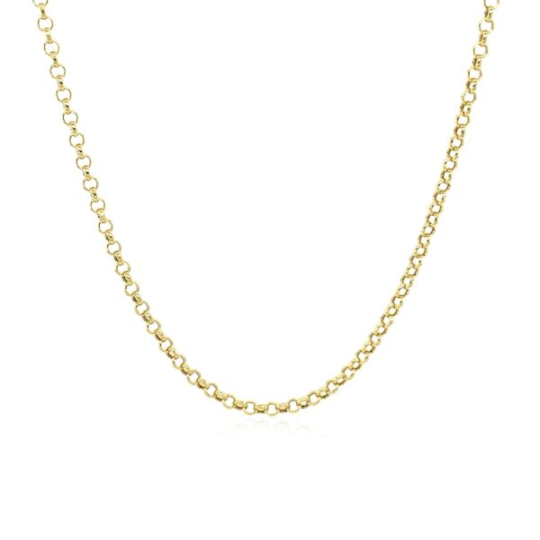 10k Yellow Gold Rolo Chain 1.9mm - Image 9