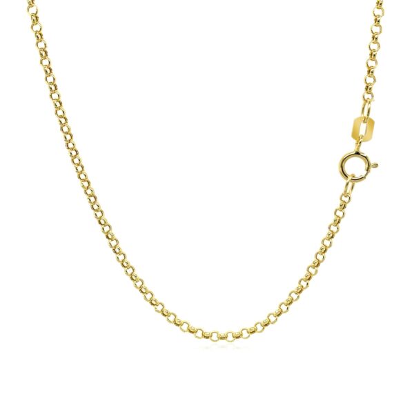 10k Yellow Gold Rolo Chain 1.9mm - Image 8