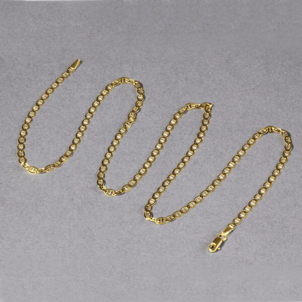 3.2mm 10k Yellow Gold Mariner Link Chain - Image 8