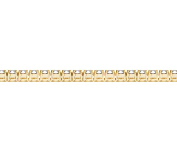 Lab Grown Round Diamond Tennis Bracelet in 14k Yellow Gold (6 cctw F/G  VS2/SI1) - Image 2