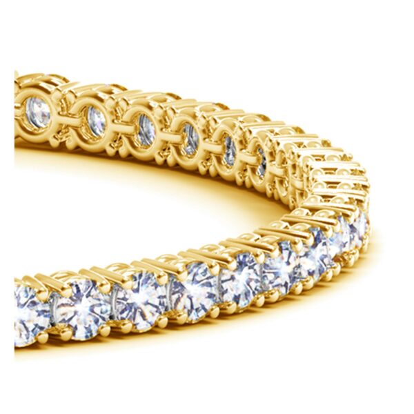 Lab Grown Round Diamond Tennis Bracelet in 14k Yellow Gold (8 cctw F/G  VS2/SI1) - Image 2