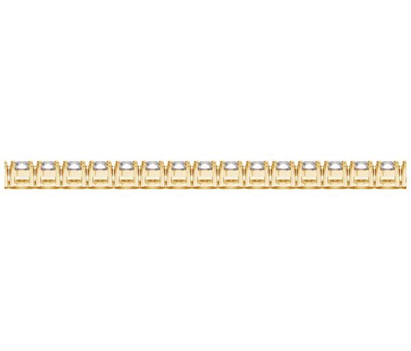 Lab Grown Round Diamond Tennis Bracelet in 14k Yellow Gold (8 cctw F/G  VS2/SI1) - Image 3