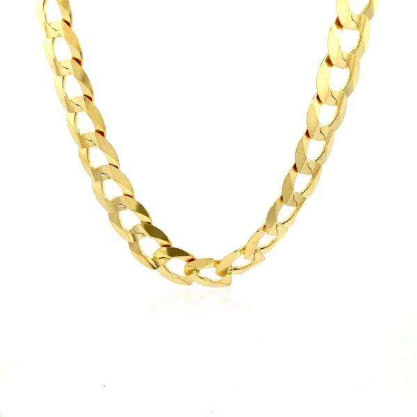 Solid Curb Chain in 14k Yellow Gold (12.18mm) - Image 3