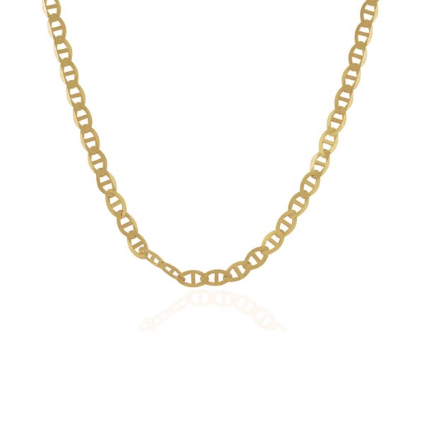 4.5mm 14k Yellow Gold Mariner Link Chain - Image 6