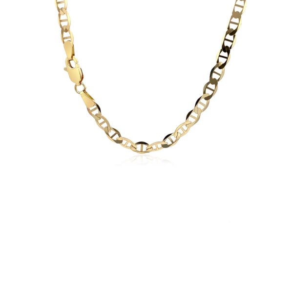 4.5mm 14k Yellow Gold Mariner Link Chain - Image 5