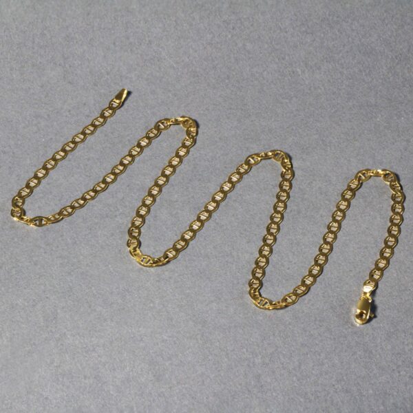 4.5mm 14k Yellow Gold Mariner Link Chain - Image 2