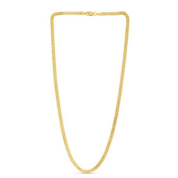 3.5mm 14k Yellow Gold Bismark Chain - Image 3