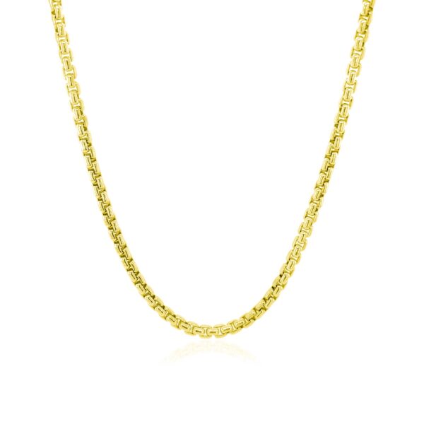 14k Yellow Gold Round Box Chain (2.50 mm) - Image 5