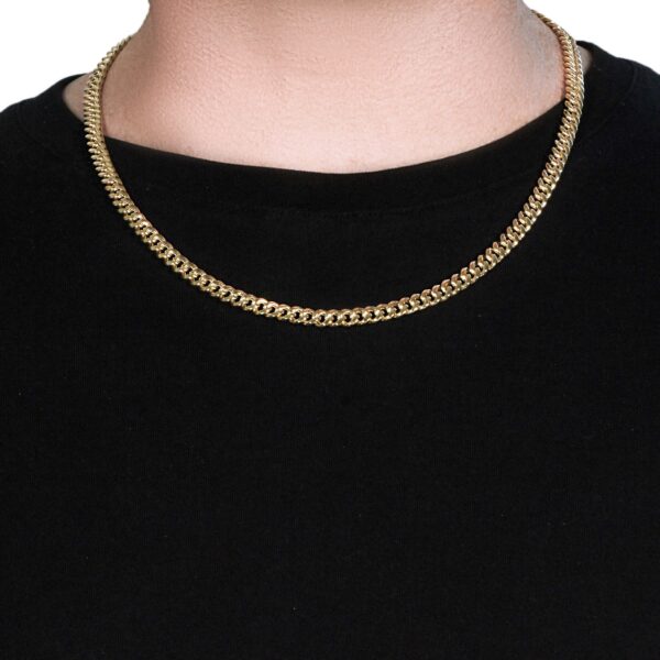 6.1mm 14k Yellow Gold Semi Solid Miami Cuban Chain - Image 11