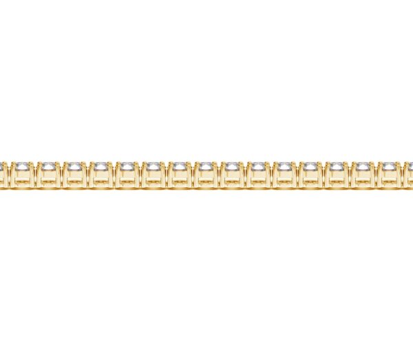 Lab Grown Round Diamond Tennis Bracelet in 14k Yellow Gold (7 cctw F/G  VS2/SI1) - Image 2