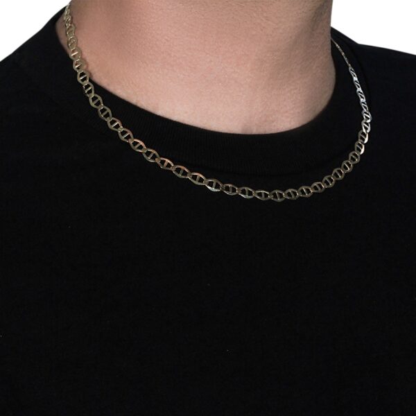 6.3mm 14k Yellow Gold Mariner Link Chain - Image 9