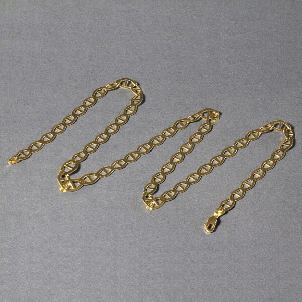 6.3mm 14k Yellow Gold Mariner Link Chain - Image 2