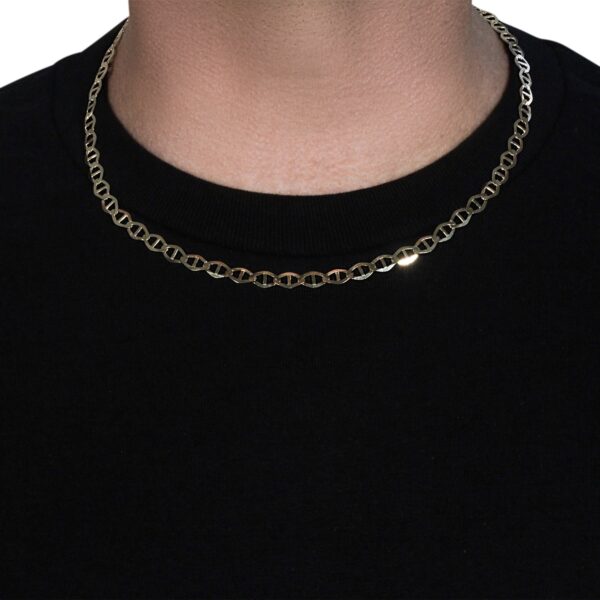 6.3mm 14k Yellow Gold Mariner Link Chain - Image 5