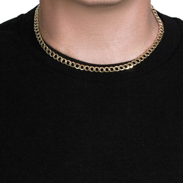 6.1mm 10k Yellow Gold Curb Chain - Image 5