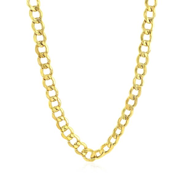 6.1mm 10k Yellow Gold Curb Chain - Image 6