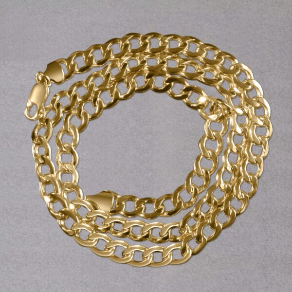 6.1mm 10k Yellow Gold Curb Chain - Image 3