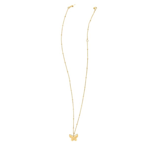 14k Yellow Gold Ppillon Butterfly Necklace - Image 4