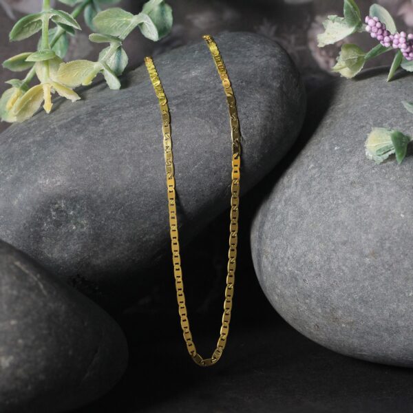 14k Yellow Gold Mariner Link Chain 1.7mm - Image 4