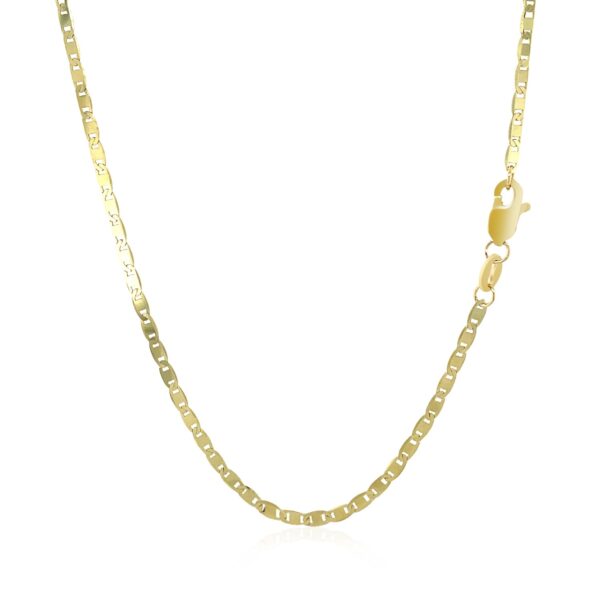 10k Yellow Gold Mariner Link Chain 1.7mm - Image 5