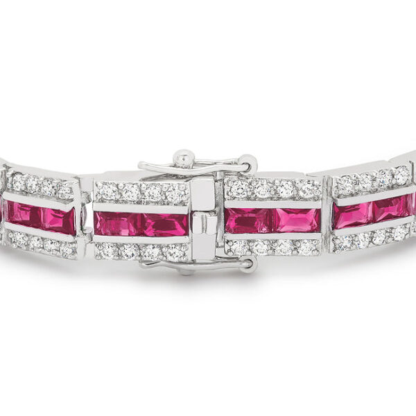 Balboa Red Cubic Zirconia Bracelet - Image 3