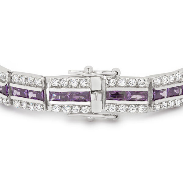 Balboa Purple Cubic Zirconia Bracelet - Image 2