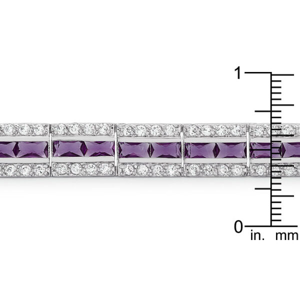 Balboa Purple Cubic Zirconia Bracelet - Image 3