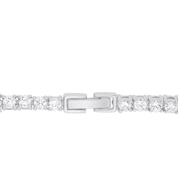 Elegant Pear and Round Cubic Zirconia Tennis Bracelet - Image 3