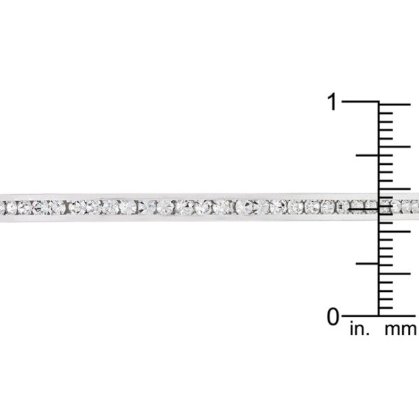 Channel-Set Clear Crystal Cuff - Image 3