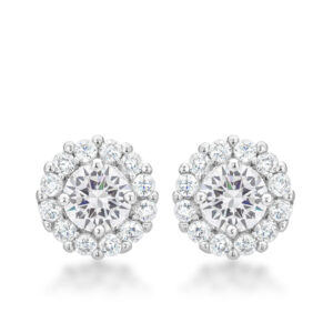 Bella Bridal Earrings in Clear