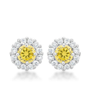 Bella Bridal Earrings in Yellow