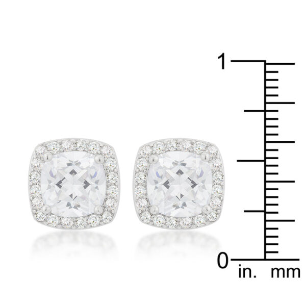 Pave Halo Earrings - Image 2