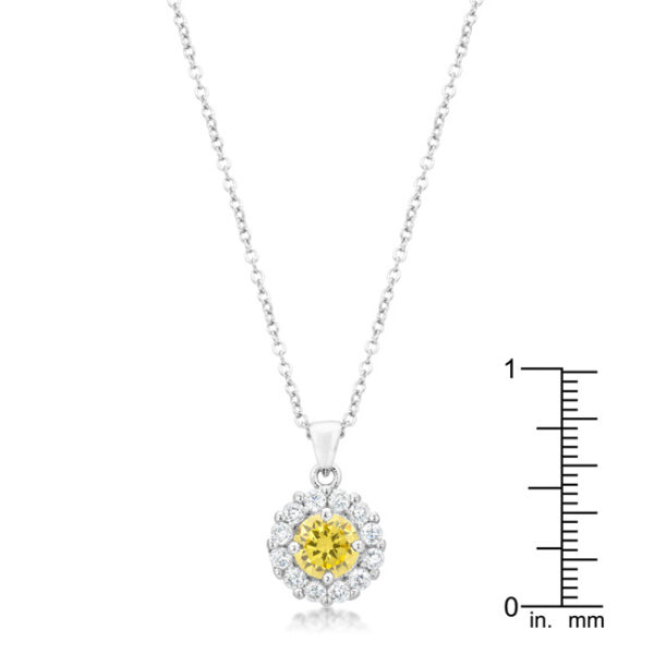 Bella Bridal Pendant in Yellow - Image 2