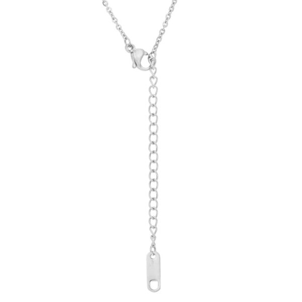 Maya 1.37ct CZ Rhodium Rose Drop Necklace - Image 2